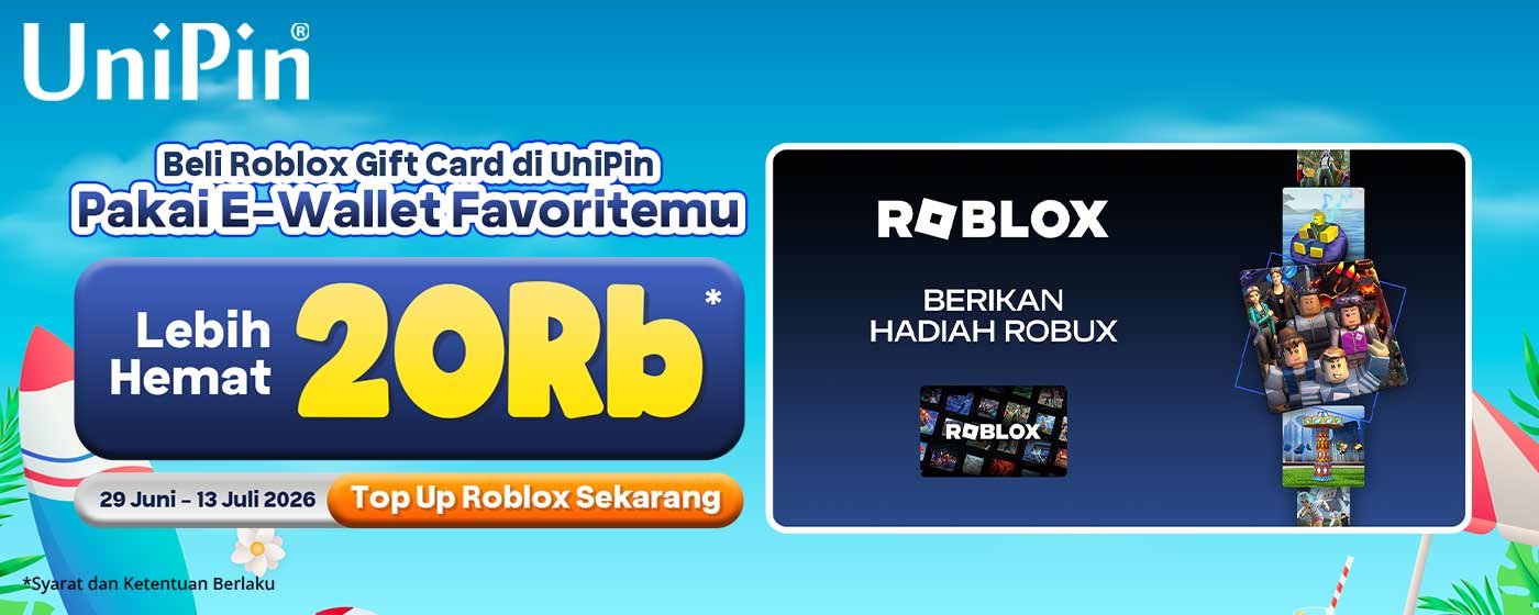 Main Roblox Makin Seru! Top up di UniPin Lebih Hemat hingga Rp20.000!